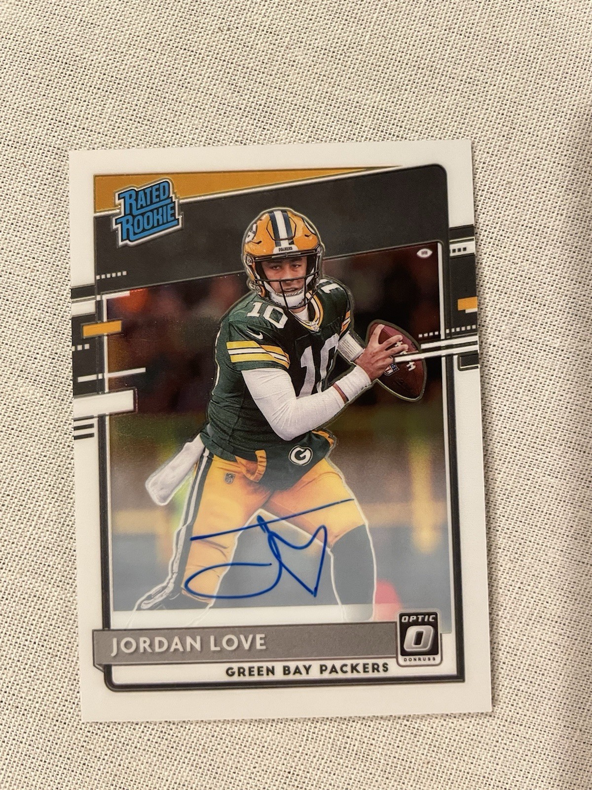 2020 Donruss Optic Jordan Love On-Card Auto 125/150