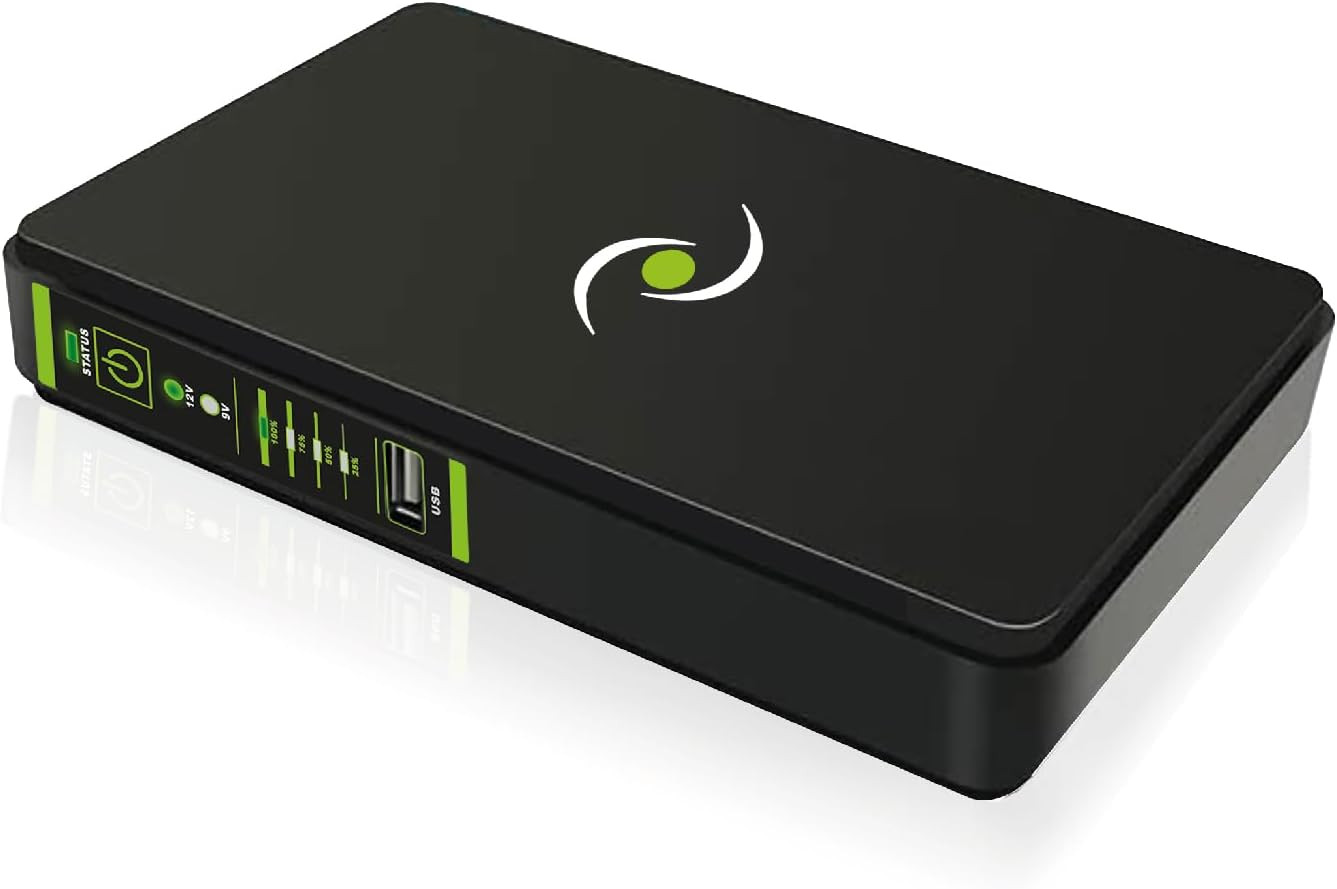 Tecnoware UPS ERA Plus DC per Modem e Videosorveglianza | Mini UPS WiFi
