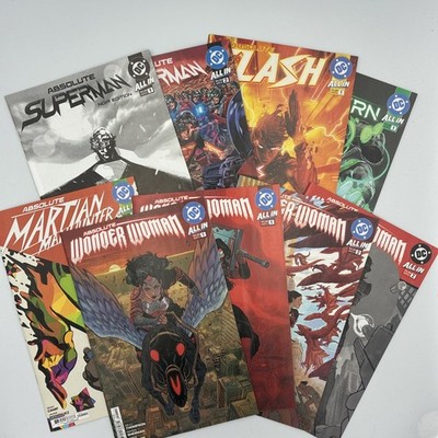 Absolute Wonder Woman Martian Manhunter Superman Flash Green Lantern 9 Issues