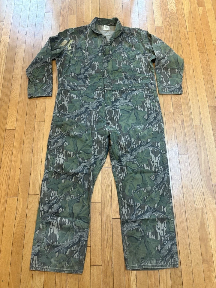 Mono Camuflado Hoja Verde Original Roble Mossy De Colección 2XL 90 Hecho en EE. UU. - LEER Foto 2 de 4