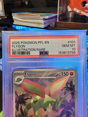 2025 Pokemon PFL EN #101 Flygon Illustration Rare PSA 10 Fresh