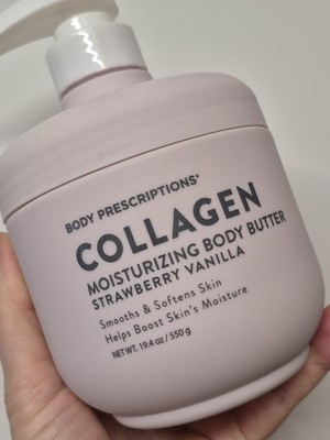 Body Prescriptions Collagen Körperbutter ~ Erdbeere Vanille 550g feuchtigkeitsspendend 