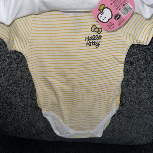 Hello Kitty Juego de 3 Piezas Bebé Una Pieza Talla 12M Verano Limonada Brillo Nuevo con Etiquetas - Imagen 2 de 5