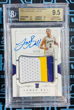 Lonzo Ball 2017-18 Panini National Treasures 99/99 Auto Patch RC RPA BGS 9.5/10