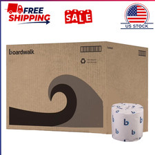 Boardwalk 2-Ply White Toilet Tissue, Septic Safe, 400 Sheets Per Roll, 96 Rolls