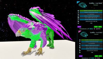 Griffin 1234m JOKER 2 ARK Survival Ascended ASA PVE Griffon Gryphon