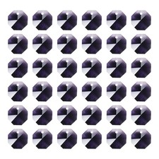 K9 Crystal Octagon Beads 1 Hole Pendants, 40 Pack 14mm, Dark Purple