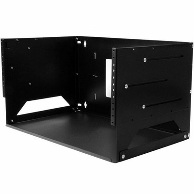 StarTech 2-Post 4U Open Frame Wall Mount Network Rack with Built-in Shelf and