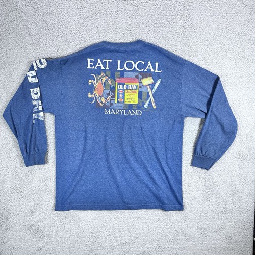 Old Bay Seasoning Long Sleeve T-Shirt by My Maryland Size Extra Large XL - Picture 8 of 9