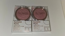 2 Pack Flower Flower Pots Powder Blush Soft Satin Finish Buildable 0.2 oz Ea
