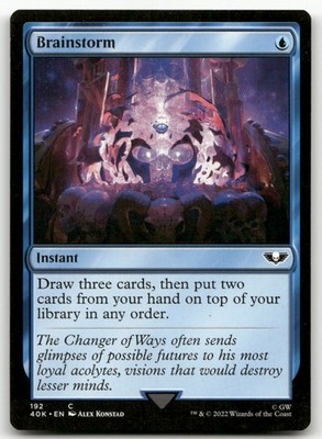 Brainstorm #192 (NM) Warhammer 40,000 40K Magic MTG