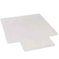 Clear PVC Carpet Rug Protective Chair Mat Pad For Floor Office Rolling Chair - U
