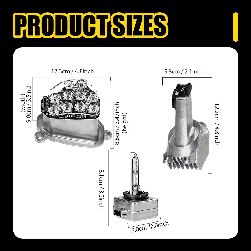 for 12-13 BMW Active Hybrid 5 Xenon Ballast Bulb LED Module Diode Right 6-30X - Imagem 4 de 4