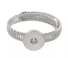 Snap Jewelry Wrap Coil Bracelet One Size Fits All Fits 18-20mm Ginger Charms