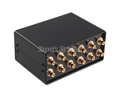 Mini 4-Channel 2-IN-1-OUT RCA Audio Switcher Passive Audio-Splitter / Umschalter