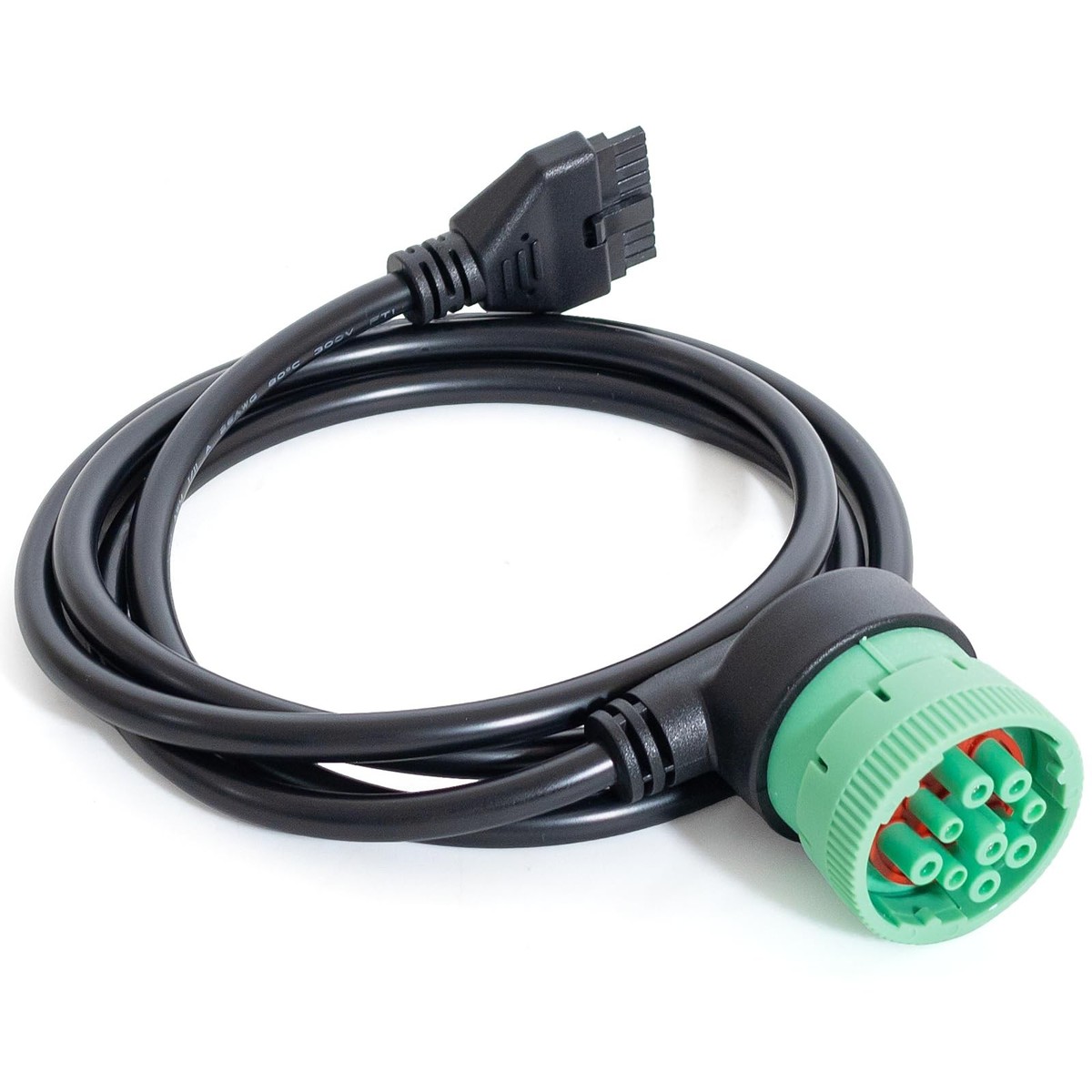 J1939 Green 9 Pin To 10 Pin Cable For PT30 ELD Device Logging