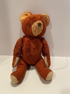 Vintage Early 1950's Teddy Bear Stiff Stuffed 