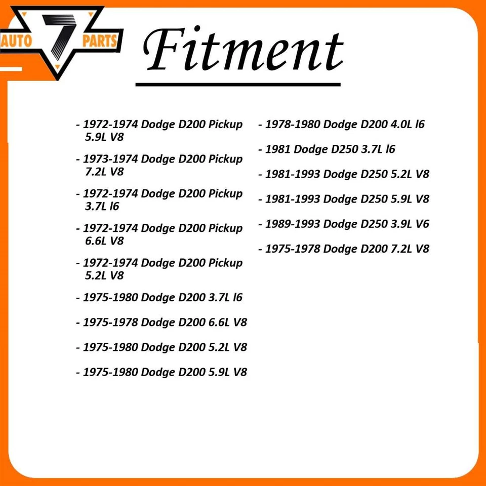 4x Amortecedores dianteiros traseiros compatíveis com Dodge D250 5.9L 1993 1992 1991 1990 1989 1981 - Imagem 2 de 4