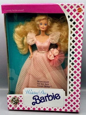 Vintage Wedding Day Barbie Bridesmaid Doll NRFB Mattel 1990s Pink Dress | eBay Vintage Wedding Day Barbie Bridesmaid Doll NRFB Mattel 1990s Pink Dress | eBay