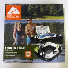 Ozark Trail Inflatable Cooler Float with 2 Cup Holders,Pool,Toy,Cooler,Outdoors,