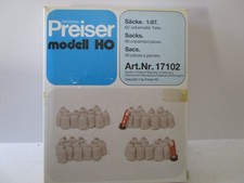 Preiser 17102 HO 1/87 Scale Sacks (60) w/2-Ha...