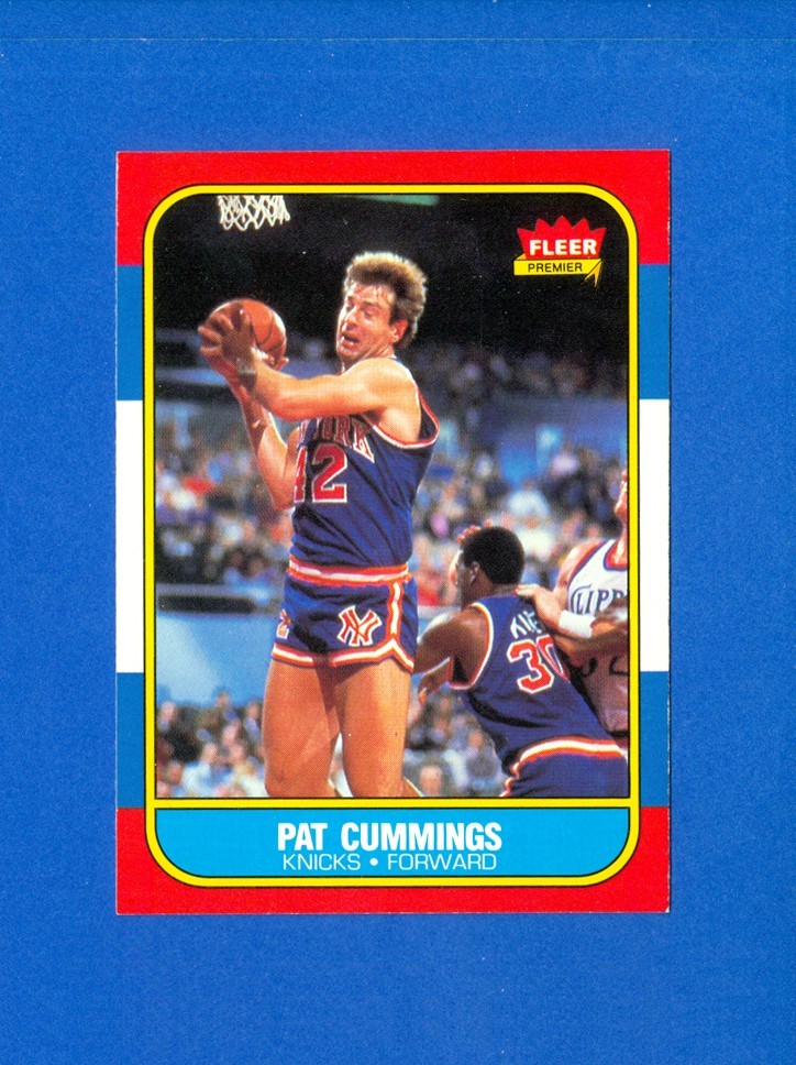 1986/1987 Fleer Basketball #19 Pat Cummings 86/87 RC Rookie Card NM/MT Condition