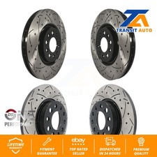 Front Rear Drilled Slot Disc Brake Rotors Kit For 2023 Jeep Compass Dodge Hornet