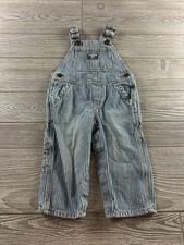 Unisex OshKosh B'Gosh Vestbak Railroad Pin Stripe Overalls Sz. 12 Months