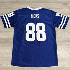 Hakeem Nicks Jersey New York Giants NFL Team Apparel Blue Youth XL