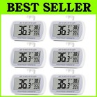 Updated Waterproof Fridge Thermometer 6 Pack
