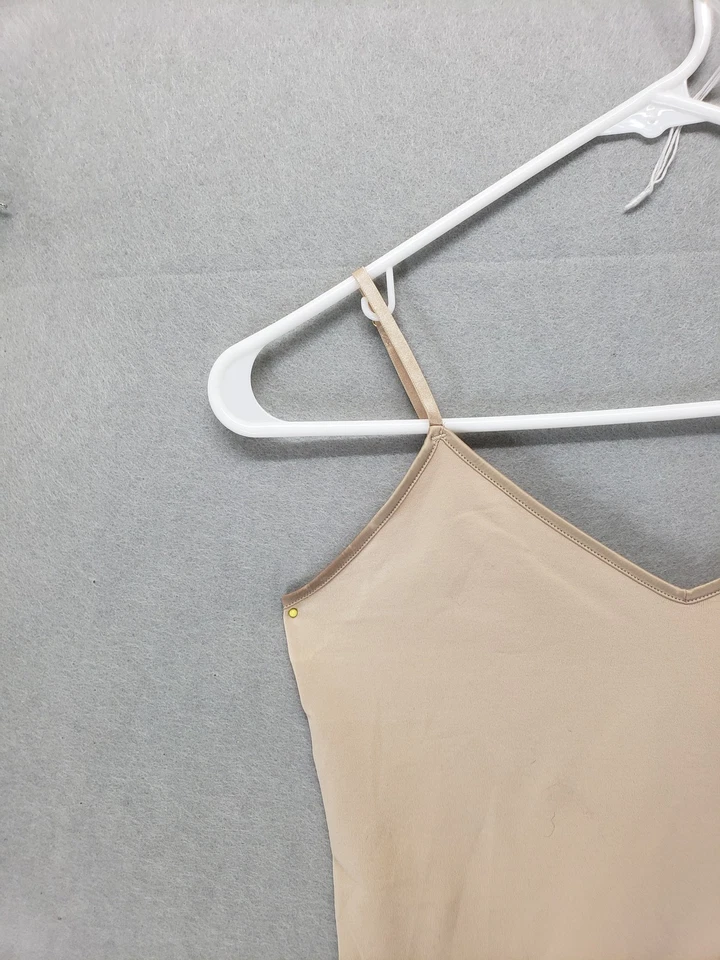 Camiseta sin mangas Banana Republic para mujer mediana beige elástica correa ajustable camisola Foto 2 de 4