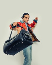 Handmade Black Full Grain Leather Duffle Bag Weekend Travel Brass Hardware