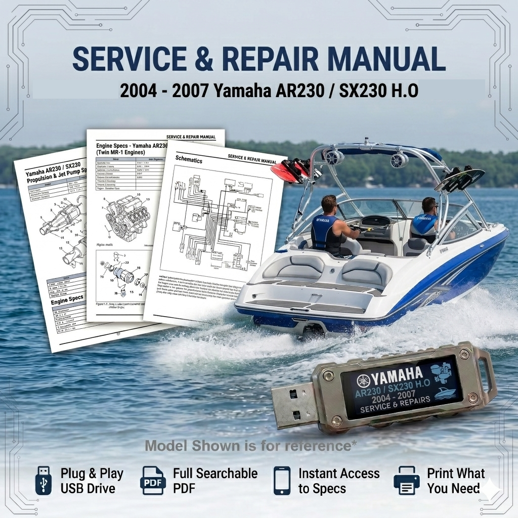 YAMAHA AR230 SX230 HO 2004 2005 2006 2007 SERVICE REPAIR SHOP