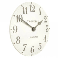 Thomas Kent Arabic Small Wall Clock – Limestone – 12 Inch – New (Open Box)