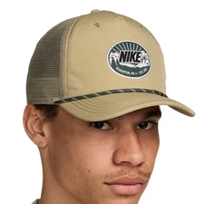 Nike Rise cap Structured Rope Trucker Mesh Snapback  M/L Green Hat FQ3276-276