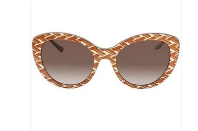 Tory Burch Women's Sunglasses TY7121 1748/13 Orange Brown Abstract Design