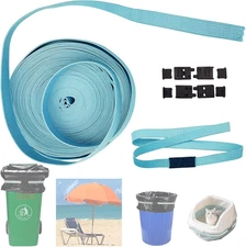 Trash Can Bands, Adjustable-Length Long Rubber Bands, Non-Slip Trash Can Elastic