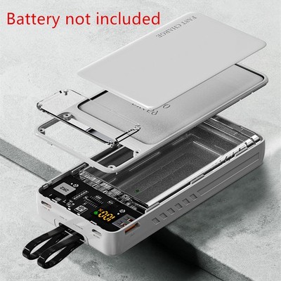 Power Bank Case Kit Shell Cover LCD Display DIY  For 22.5W 1260110 Battery