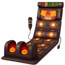 MoCho Massagematte mit Wärmefunktion Massageliege Ganzkörpermassage Massagegerät