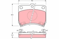NEU - TRW GDB773 Bremsbelagsatz, Scheibenbremse FüR Ford KIA Mazda