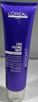 L'Oreal Liss Ultime Nuit Polymer AR, Smoothing Night Treatment, 4.2 oz.