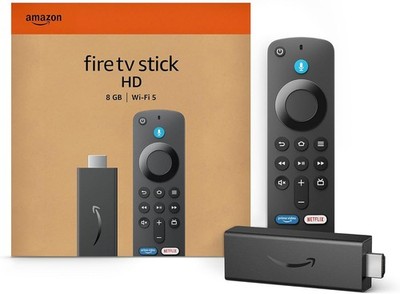 New Amazon Fire TV Stick HD (newest model), free and live TV, Alexa Voice Remote