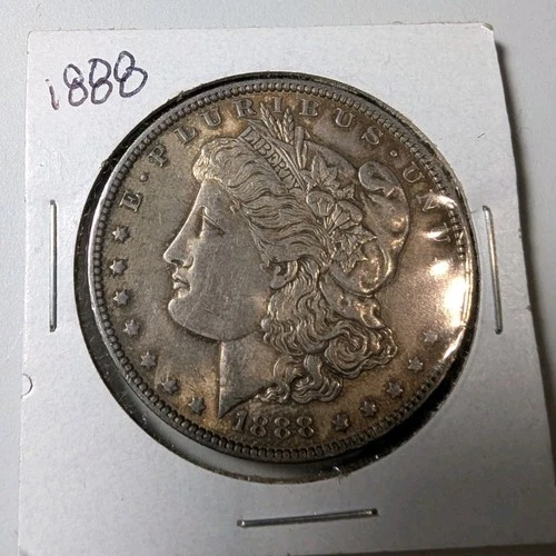 1888 Morgan Silver Dollar $1 Coin Circulated Business Strike 0.9 Fineness