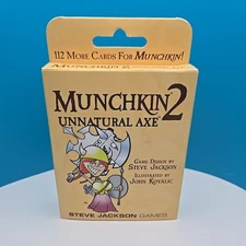 Munchkin 2: Unnatural Axe Card Game Expansion Steve Jackson Games 1st Ed 18th Pr