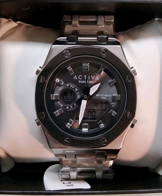 Activa Signal X Invicta Analog/Digital Watch 45.5mm ACWM303-005 Silver Unisex