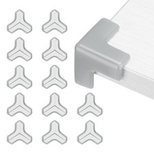 12Pcs Corner Protectors Table Corner Protectors T-shaped Grey