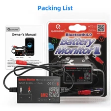 QUICKLYNKS Car Battery Health Monitor 12V Battery Tester Voltage Abnormal Alerts