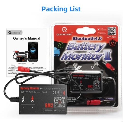 Bluetooth Battery Monitor 12V Voltage Meter Car Battery Tester LowVolt Alarm BM2 - Picture 12 of 15