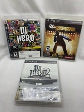 3 PS3 DJ Games DJ Hero DJ Hero 2 Def Jam Rapstar PlayStation Video Game Untested