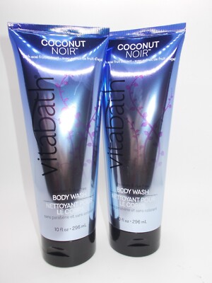 Vitabath Coconut Noir Body Wash 10 ounce tubes x2 NEW